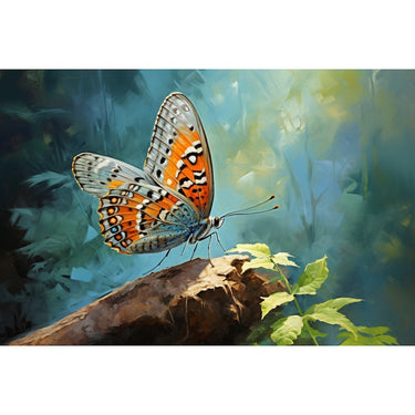 Canvas Butterfly Oil Painting